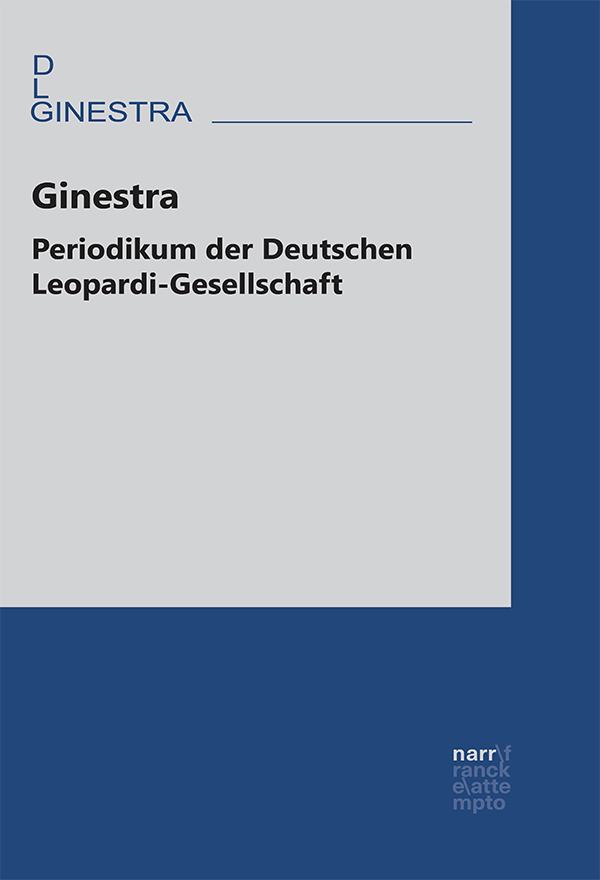 Ginestra. Periodikum der Deutschen Leopardi-Gesellschaft