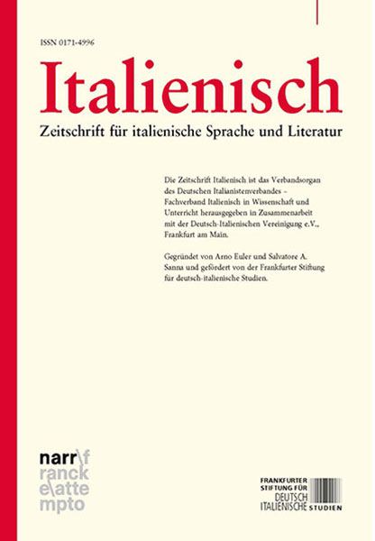 Italienisch - Zeitschrift für italienische Sprache und Literatur