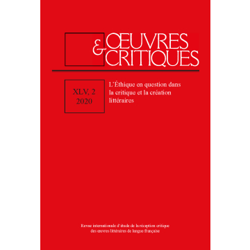 OEUVRES & CRITIQUES, XLV, 2 (2020)