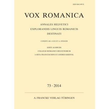 Vox Romanica 73 (2014)