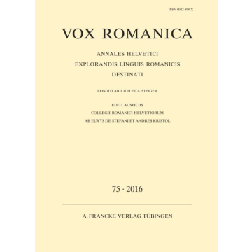 Vox Romanica 75 (2016)