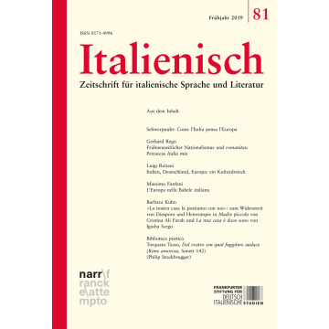 Italienisch Band 81 | 41. Jahrgang 2019, Heft 1