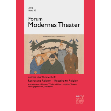 Forum Modernes Theater, 30, 1+2 (2015)