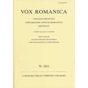 Vox Romanica 70 (2011)