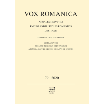 Vox Romanica 79 (2020)