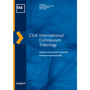 23rd International Colloquium Tribology