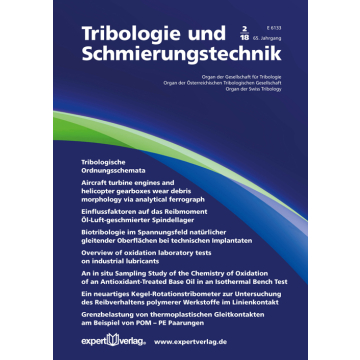Tribologie und Schmierungstechnik, 65, 2 (2018)