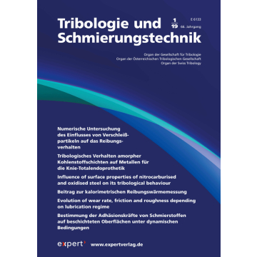 Tribologie und Schmierungstechnik, 66, 1 (2019)