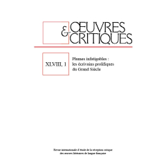 Oeuvres & Critiques XLVIII ,1