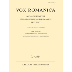 Vox Romanica 73 (2014)