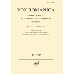Vox Romanica 76 (2017)