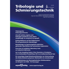 Tribologie und Schmierungstechnik, 65, 2 (2018)