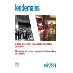 Lendemains - Études comparées sur la France 48, 190/191
